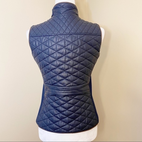 Fate Quilted Faux Leather Zip Front Vest - XS - Picture 3 of 13